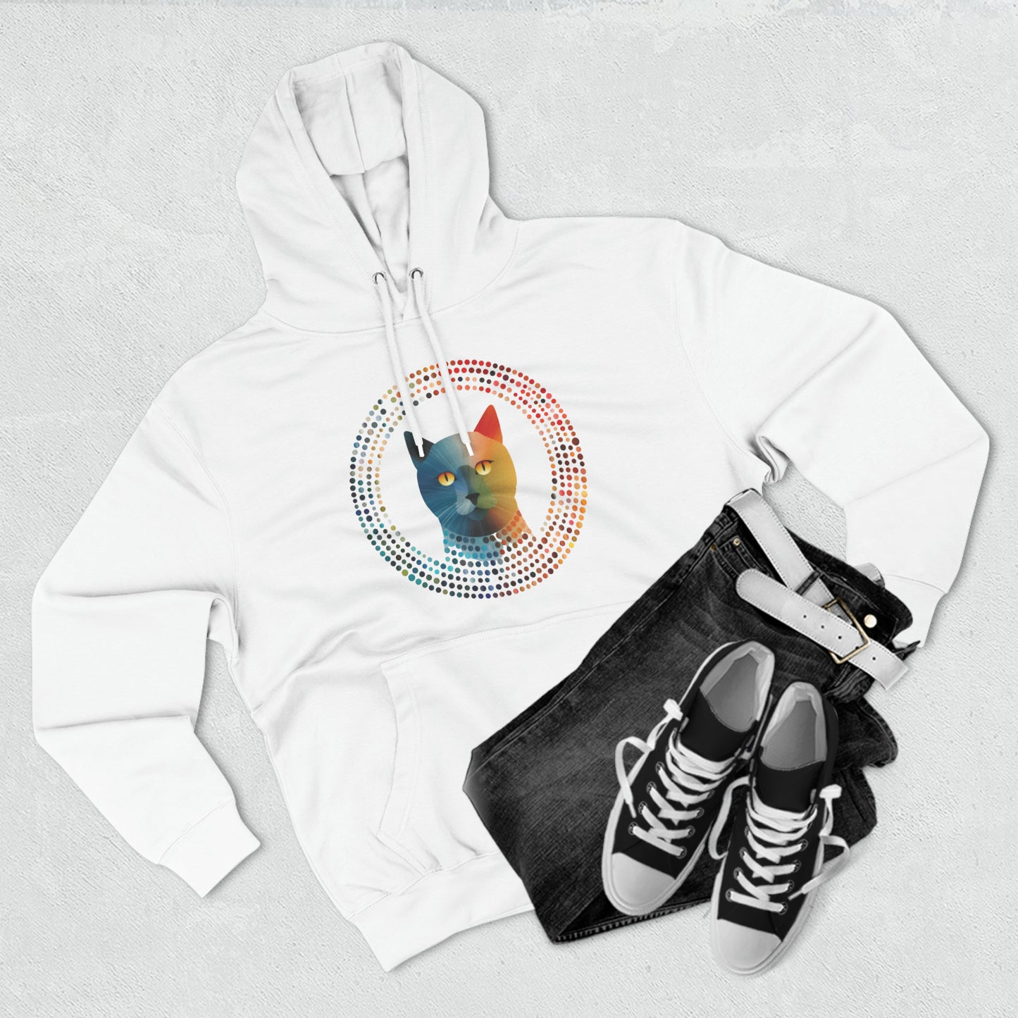 Unisex Premium Pullover Hoodie - Cat-Mandala-Do