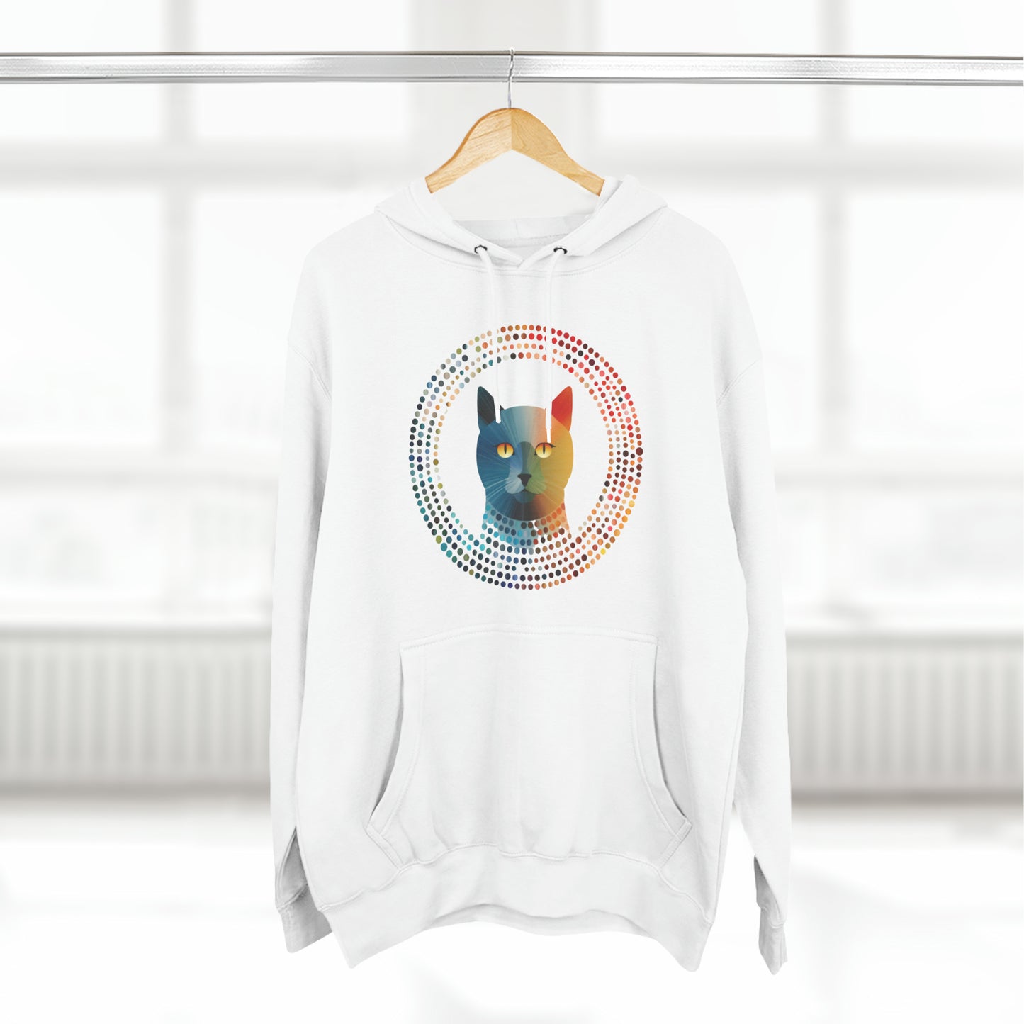 Unisex Premium Pullover Hoodie - Cat-Mandala-D