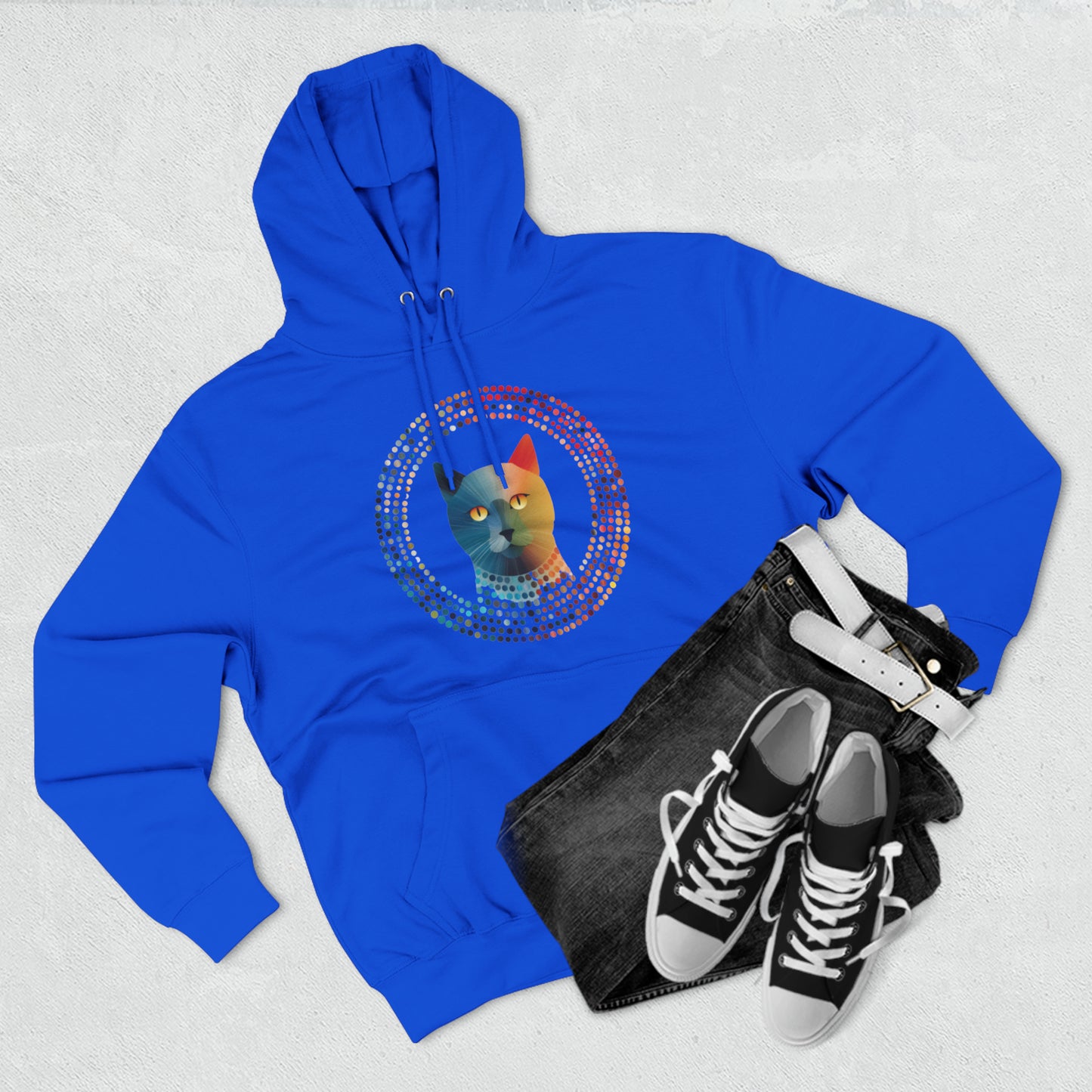 Unisex Premium Pullover Hoodie - Cat-Mandala-Do