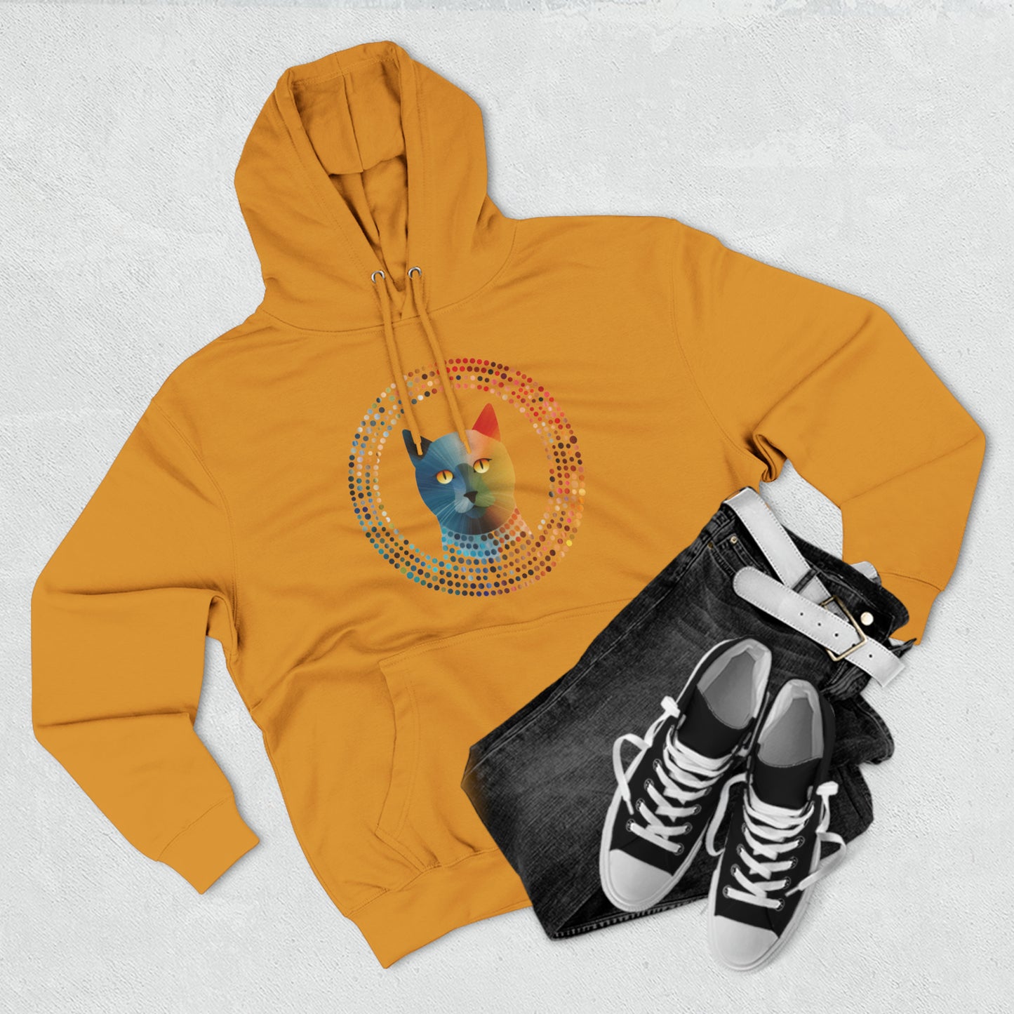 Unisex Premium Pullover Hoodie - Cat-Mandala-Do