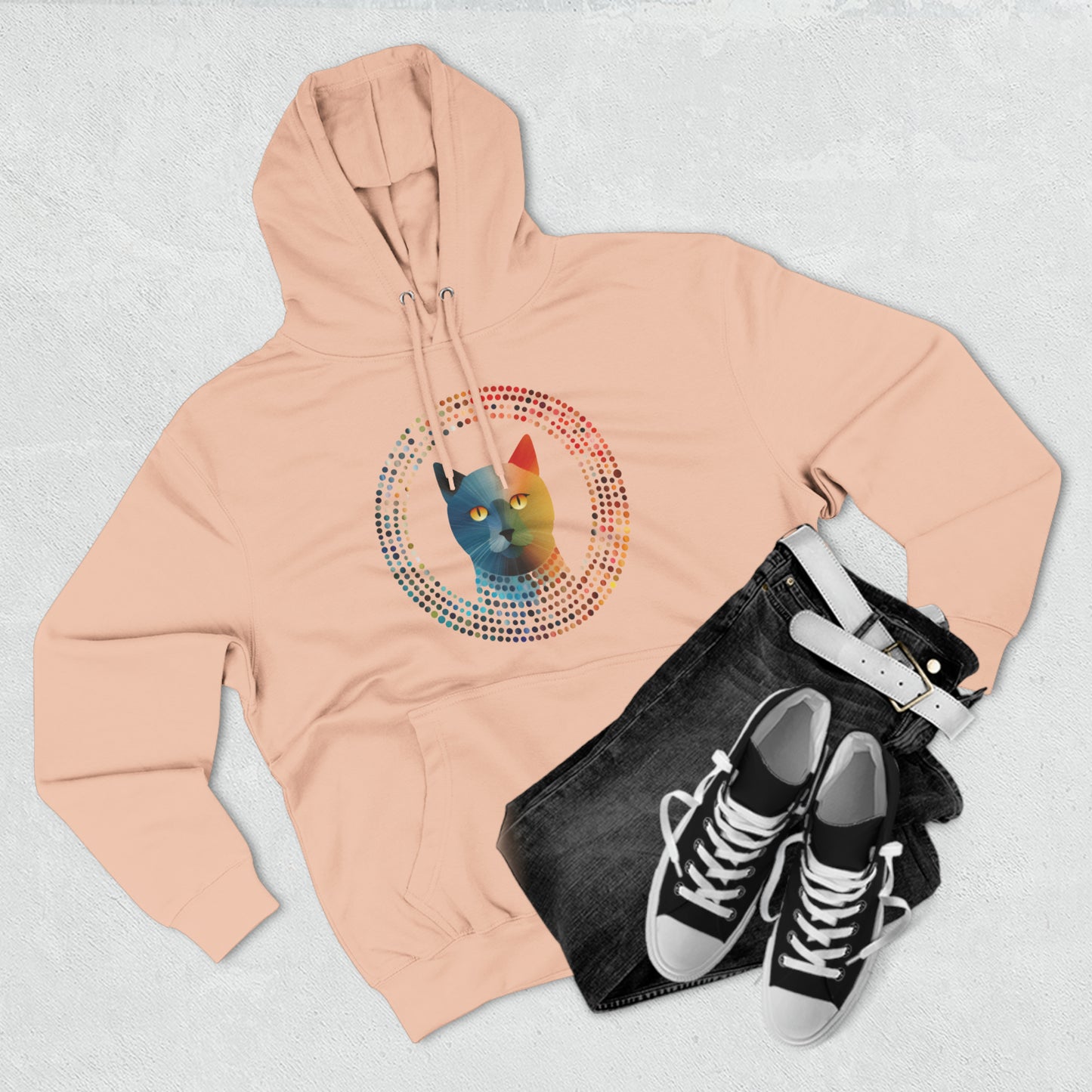 Unisex Premium Pullover Hoodie - Cat-Mandala-Do